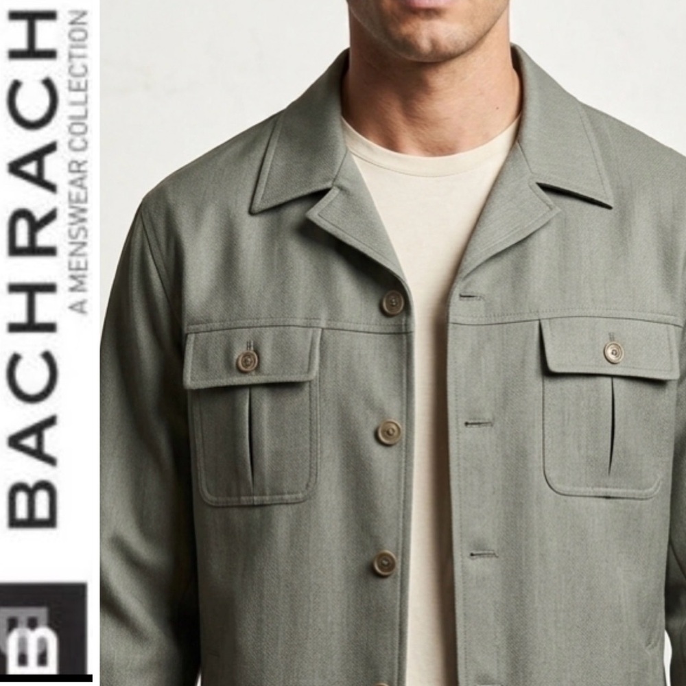 🆕 Bachrach Italy Men's Dress Shirt